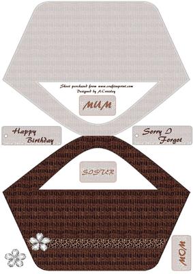 Burlap Shopper Card
