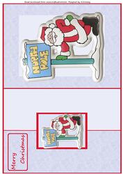 At the North Pole (fold Back Card)