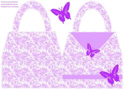 Butterfly Handbag Lilac