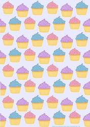 Cup Cake Backing Paper 2