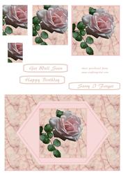 Marble and Rose Quick Card Front