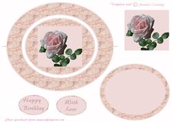 Marble and Rose Wobble Spinner