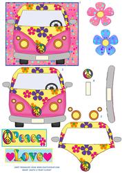 Flower Power Vw Van Topper