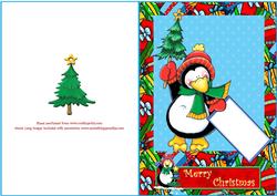 Penguin and Presents Card