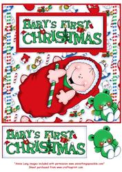 Baby's 1st Christmas 8x8 Topper