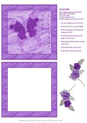 Butterfly Shaker Card (purple)
