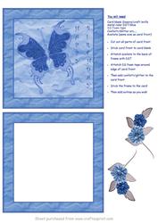 Butterfly Shaker Card (blues)