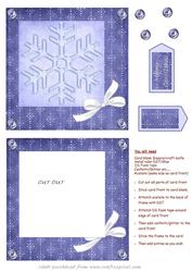 Snowflake Shaker Card (blues)