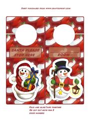 Christmas Door Hanger Snowmen