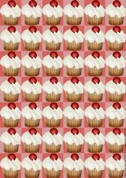 Chequered Cupcake Backing Paper