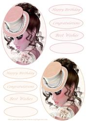 Oval Lady's Portrait Toppers