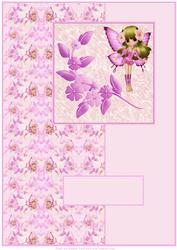 A4 Pink Fairy Card Front