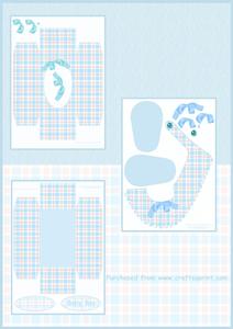 Gingham Baby Boy Shoe & Box