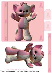Breast Cancer Awareness Kitty Topper