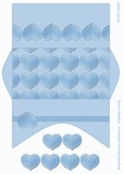 Blue Heart Design Money/gift Wallet