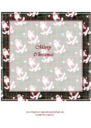 8x8" Christmas Insert, Santa