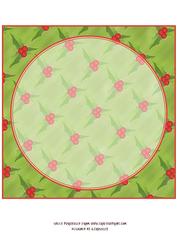 8x8" Christmas Insert, Holly