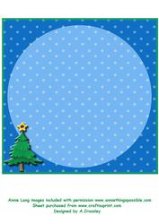 8x8" Insert Christmas Snowflakes