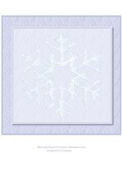 8x8" Ice Christmas Insert
