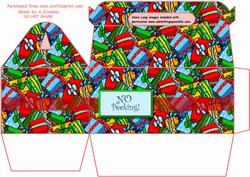 No Peeking Christmas Presents Gable Box