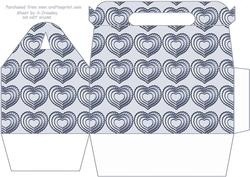 Silver Hearts Gable Box