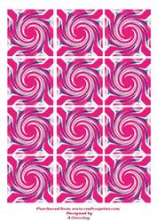 Pink Swirl Tea Bag Tiles