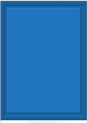 Bevelled Edged Blank Card Front (blue)