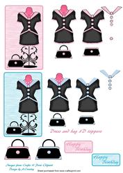 3D Dress and Bag Toppers