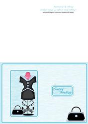 Dress Quick Card Blue
