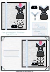 Dress and Bag Card Front
