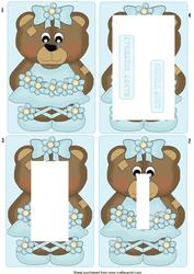 Inverted Pyramid Bear (blue)