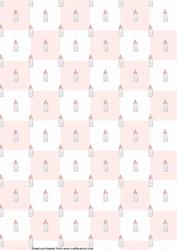 Baby Bottle Backing Paper (pink)