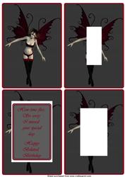 Gothic Fairy Inverted Pyramid Topper