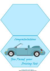 Passed Your Driving Test Blue