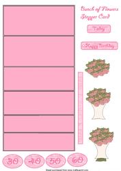 Bunch of Flowers Stepper Card