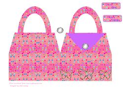 Pink Spotty Handbag Card