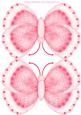 Pink Butterfly Shaped Card