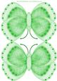 Green Butterfly Shaped Card
