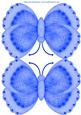 Blue Butterfly Shaped Card 2
