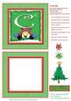 Alphabet Penguin Shaker Card Letter C