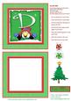 Alphabet Penguin Shaker Card Letter D