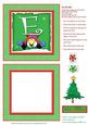 Alphabet Penguin Shaker Card Letter E