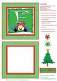 Alphabet Penguin Shaker Card Letter F