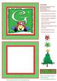 Alphabet Penguin Shaker Card Letter g
