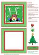 Alphabet Penguin Shaker Card Letter H