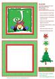Alphabet Penguin Shaker Card Letter J