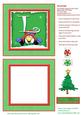 Alphabet Penguin Shaker Card Letter L
