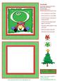 Alphabet Penguin Shaker Card Letter O