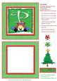 Alphabet Penguin Shaker Card Letter P