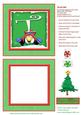 Alphabet Penguin Shaker Card Letter T